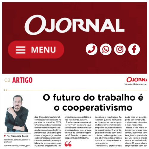 O Futuro do trabalho é o cooperativismo [O Jornal - Concórdia]